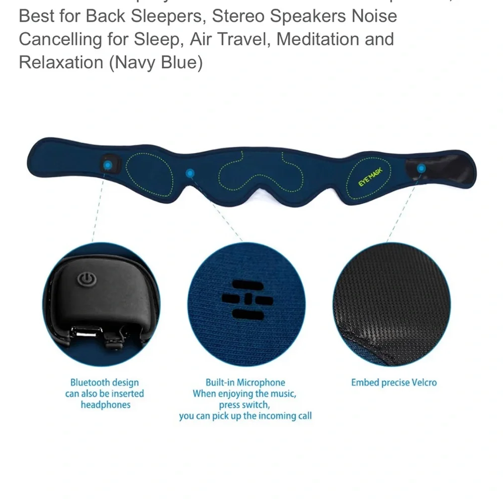 Man o man, lots of offers.Bluetooth Sleep Mask - Dark Blue. Bx 4